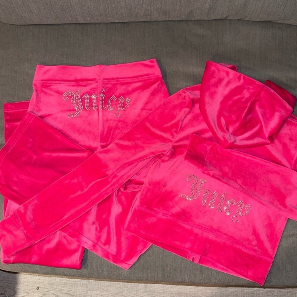Juicy Couture Velour Tracksuit BLING